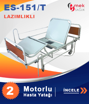 2 Motorlu Tuvaletli Hasta Yatağı