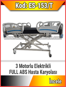 3 Motorlu Full Abs Asansörlü Hasta Karyolası