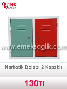 Narkotik Dolabı 2 kapaklı